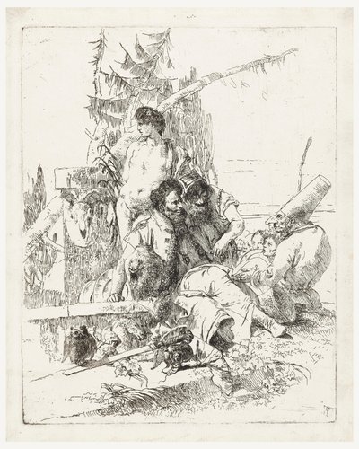 Fantastik Şakalar by Giovanni Battista Tiepolo