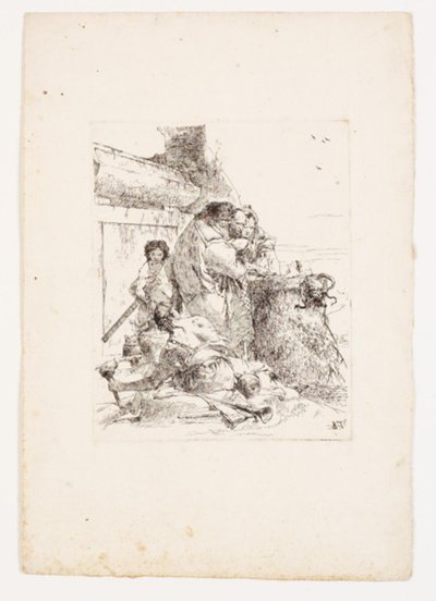 yılan kurban by Giovanni Battista Tiepolo