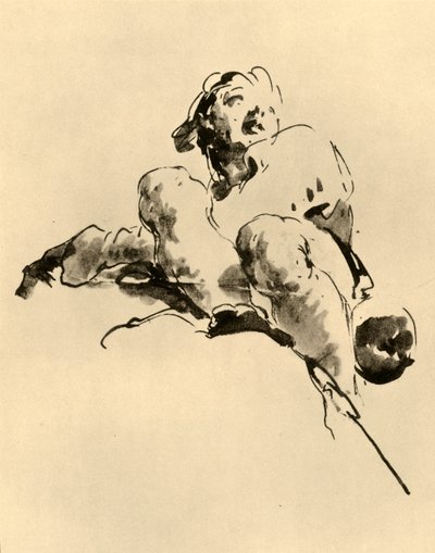 Çömelmiş Gençlik, 18. yüzyılın ortası, 1928 by Giovanni Battista Tiepolo