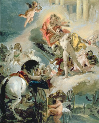 Güneşin Atlarının Koşumları, c.1731 by Giovanni Battista Tiepolo