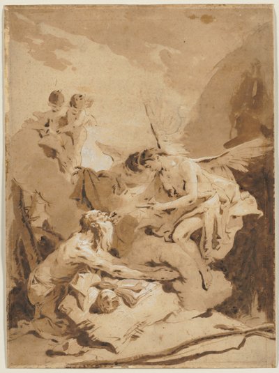 Aziz Jerome'un Son Komünyonu by Giovanni-Battista Tiepolo