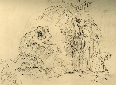 Bir Mezarın Açılışı, 18. yüzyılın ortaları, 1928. by Giovanni Battista Tiepolo