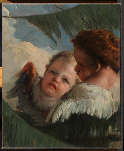 Meleklerin İki Başı by Giovanni Battista Tiepolo
