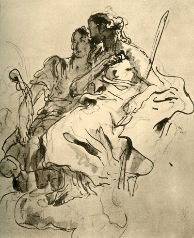 İki Genç Kadın, 18. yüzyılın ortaları, 1928 by Giovanni Battista Tiepolo