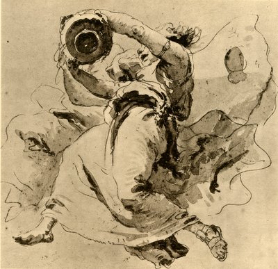 Kavanoz tutan iki dahi, 18. yüzyılın ortaları, 1928 by Giovanni Battista Tiepolo