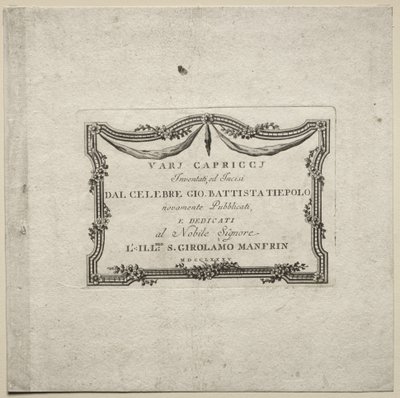 Çeşitli Kaprisler by Giovanni Battista Tiepolo