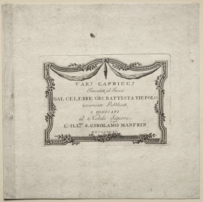Çeşitli Kaprisler, 1785. by Giovanni Battista Tiepolo
