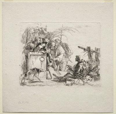 Çeşitli Kaprisler: Ölüm Veren Seyirci by Giovanni Battista Tiepolo