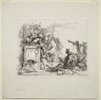 Çeşitli Kaprisler: Ölüm Veren Seyirci, 1785. by Giovanni Battista Tiepolo