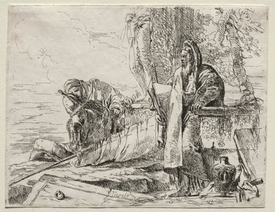 Çeşitli Kaprisler: Kitap Tutan Filozof by Giovanni Battista Tiepolo