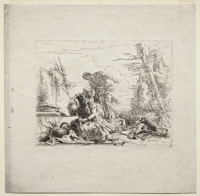 Çeşitli Kaprisler: Kelepçeli Kadın by Giovanni Battista Tiepolo