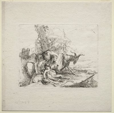 Çeşitli Kaprisler: Tefli Kadın by Giovanni Battista Tiepolo