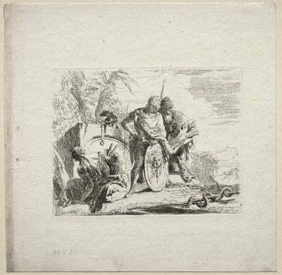 Çeşitli Kaprisler: Genç Asker ve Astrolog by Giovanni Battista Tiepolo
