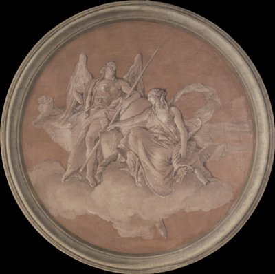 Fazilet ve Bolluk, 1760 (tuvale aktarılan fresk) by Giovanni Battista Tiepolo