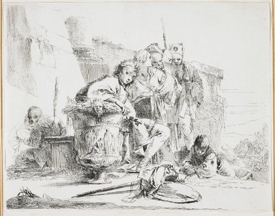 Oturan Genç Adam, Bir Vazoya Yaslanmış, Vari Capricci