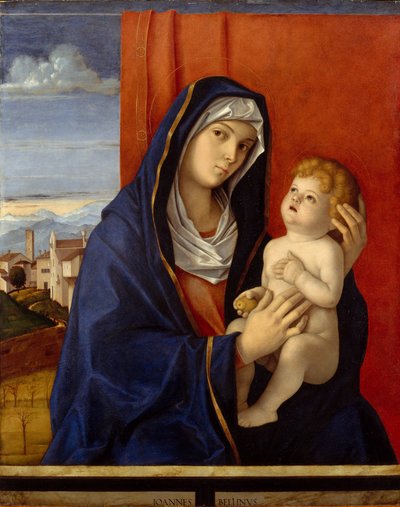 Madonna ve Çocuk, c.1485 (tahta üzerine yağlı boya) by Giovanni Bellini
