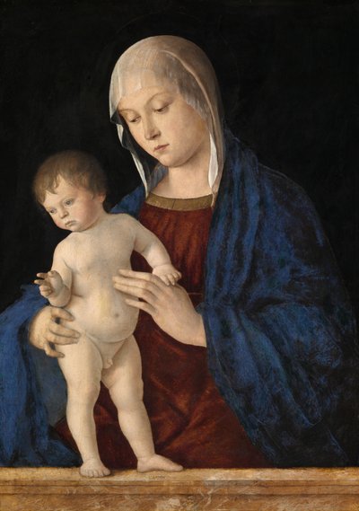Çocuk Nimetiyle Madonna, 1475 dolayları (panel üzerine yağlıboya) by Giovanni Bellini