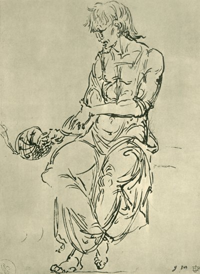 Astronomik aletle oturan adam, 15. yüzyılın sonlarında, 1943. by Giovanni Bellini