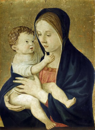 Bakire ve Çocuk, yaklaşık 1470-1475. by Giovanni Bellini