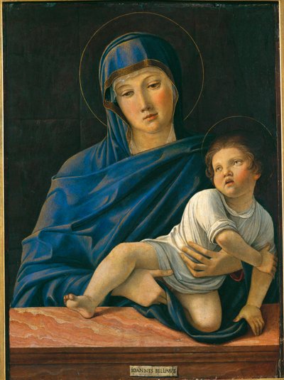 Bakire ve Çocuk (tuval üzerine resim) by Giovanni Bellini