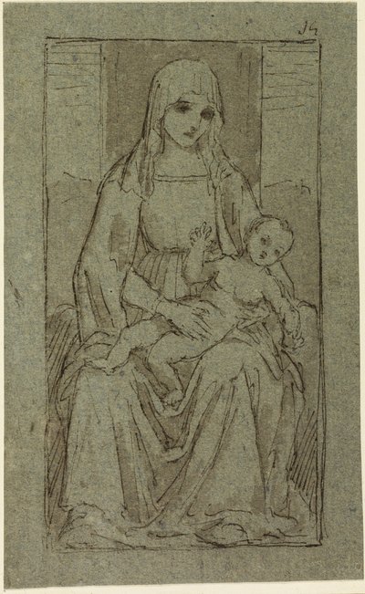 bakire ve çocuk by Giovanni Bellini