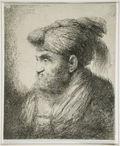 Sarıklı Sakallı Adam, 1647-51 by Giovanni Benedetto Castiglione