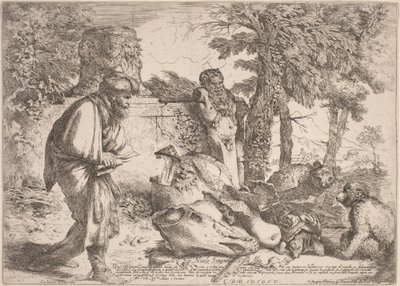 Dürüst Bir Adam Arayan Diogenes by Giovanni Benedetto Castiglione