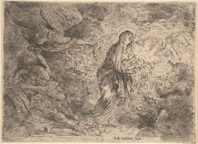 Yusuf, Melek Tarafından Uyandırıldı by Giovanni Benedetto Castiglione