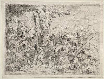 Laban, Rachel'ın Bagajında İdol Arıyor by Giovanni Benedetto Castiglione