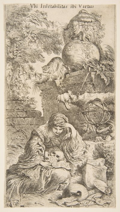 Melenkoli, yaklaşık 1645-1646. by Giovanni Benedetto Castiglione