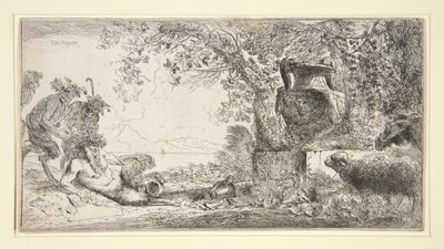 Vazo Karşısı Tavada Kurutulmuş by Giovanni Benedetto Castiglione