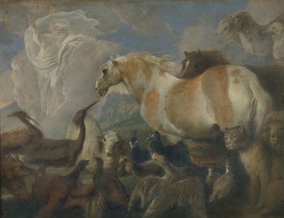 Yaratılış, 17. yüzyılın ortaları. by Giovanni Benedetto Castiglione