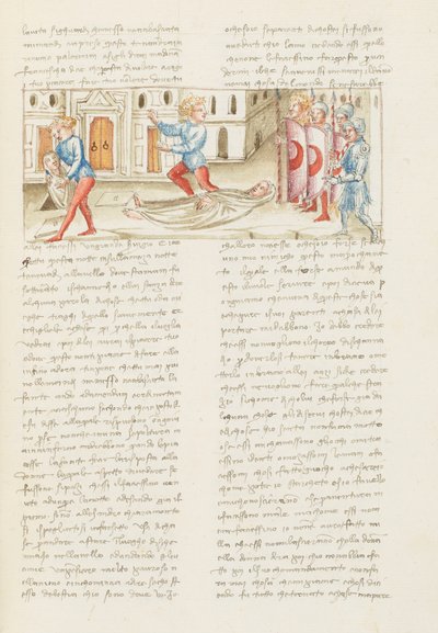 Decameron, Arka arkaya - Rinuccio Palermini mezarlıkta -Rinuccio Palermini muhafızlardan kaçarken , Dokuzuncu gün, kısa öykü 1. by Giovanni Boccaccio