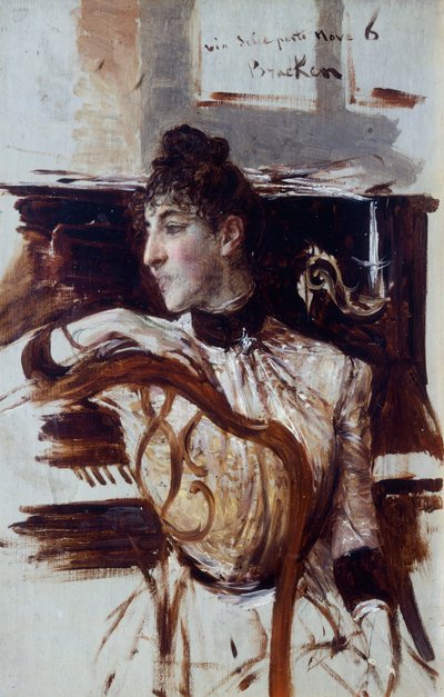 Alaide Banti, Giovanni Boldini (1842-1931) tarafından profilde by Giovanni Boldini