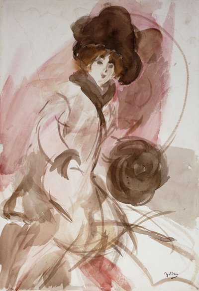 Manşetli Zarif Bir Kadın, c.1910-12 by Giovanni Boldini