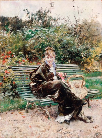 Hyde park (tuval üzerine yağlı boya by Giovanni Boldini