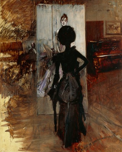 Giovanni Boldini (1842-1931) tarafından Beyaz Pastel
