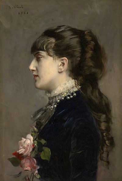 Madam Celine Leclanche, 1881 by Giovanni Boldini