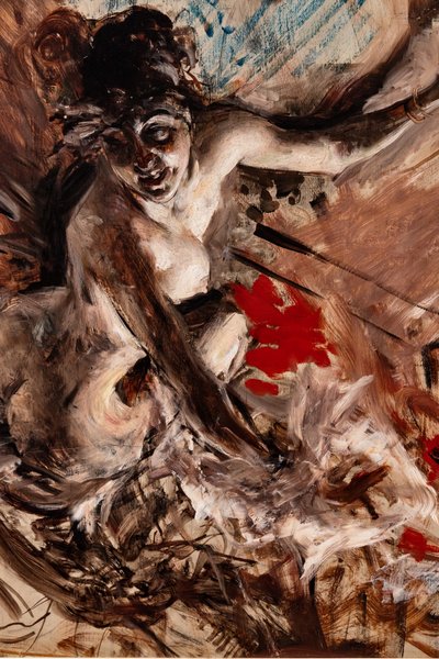 Bayan de Joss, detay by Giovanni Boldini