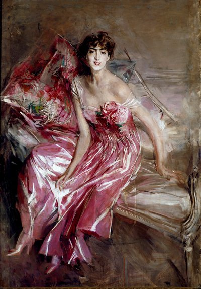 Giovanni Boldini tarafından Madam Olivia Concha de Fontecilla veya Pembe Tablodaki Hanımın Portresi by Giovanni Boldini