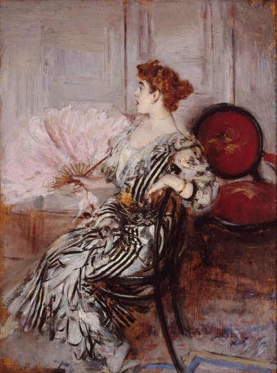 Madame Torre#39;nin Portresi, 1900 dolayları (tuval üzerine yağlıboya) by Giovanni Boldini