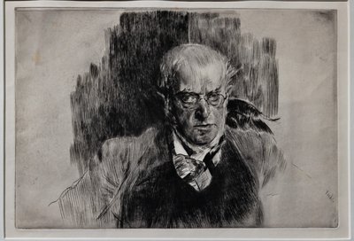 Ressam Adolph Menzel'in portresi by Giovanni Boldini