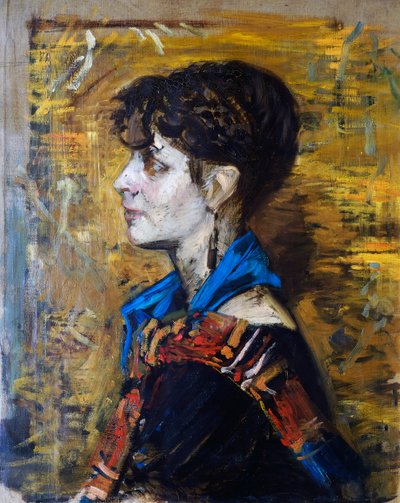 Kadının veya Çingene kadının portresi by Giovanni Boldini