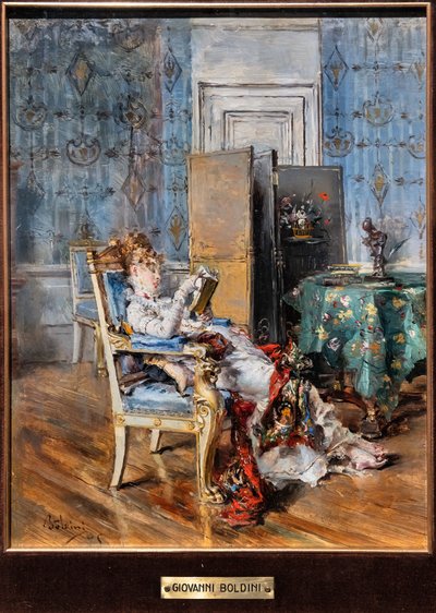 okuma kadın by Giovanni Boldini