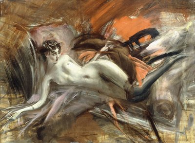 uzanmış Çıplak, by Giovanni Boldini