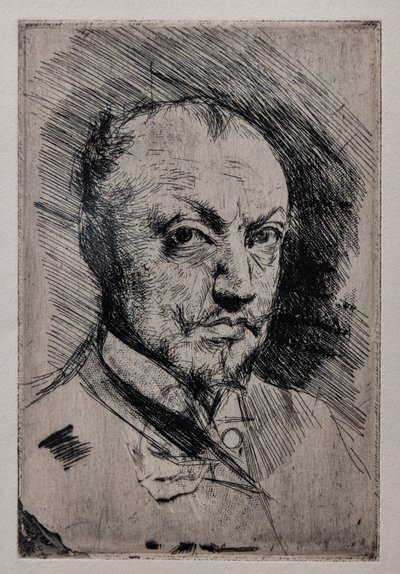 Otoportre, c.1890 (kağıt üzerine kuru nokta, rulet ve gravür) by Giovanni Boldini