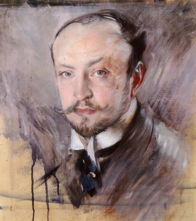 Otoportre, önden görünüm Giovanni Boldini (1842-1931), tuval üzerine yağlı boya by Giovanni Boldini