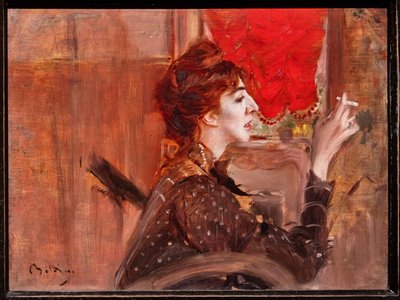 Kırmızı Perde by Giovanni Boldini
