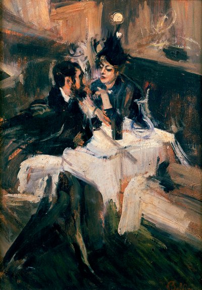 Sweethearts" Öğle Yemeği, c.1895 by Giovanni Boldini