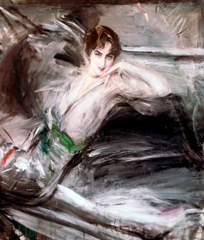 Kadın Sandalyeye Oturmuş, c1860 by Giovanni Boldini